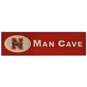    Nebraska Cornhuskers Man Cave Wooden Bar Sign: Sports & Outdoors