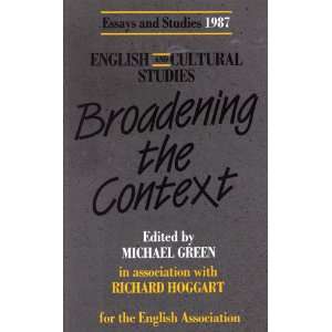 Essays and Studies 1987 English and Cultural Studies Broadening the 