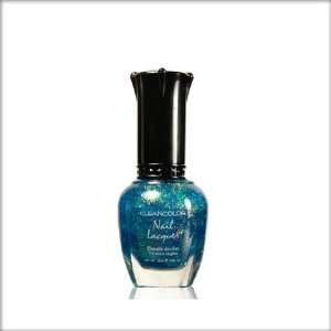  KleanColor Nail Polish Lacquer Chunky Holo Teal Top Coat 