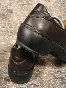   European Comfort Shoe Espresso Leather Comfort Loafer sz 8.5M  