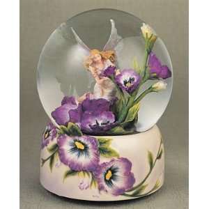 Flower Fairy Musical Water Globe Figurine
