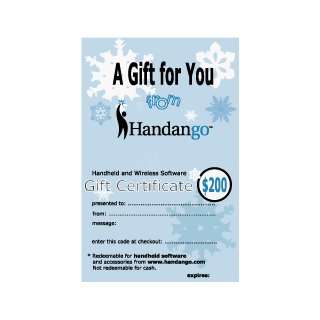  Handango $40 Gift Certificate Software