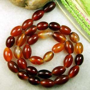 10x8mm Natural Red Oval Agate Stone Loose Beads 15Str.  