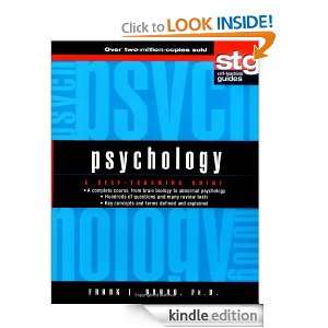 Psychology: A Self Teaching Guide (Wiley Self Teaching Guides): Frank 