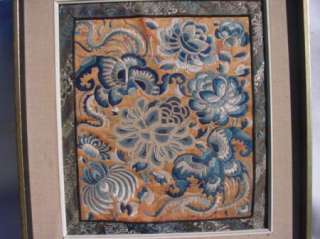 ANTIQUE CHINESE EMBROIDERY WITH FORBIDDEN STITCH  