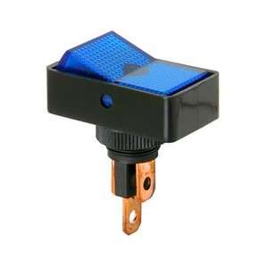  SPST Automotive Rocker Switch w/Blue Illumination 12V 