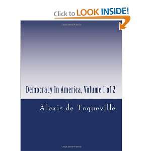   In America, Volume 1 of 2 (9781468079524) Alexis de Toqueville Books