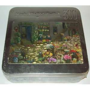  Courtyard Flower Shop Magic Effects Puzzle Tin 500 New 