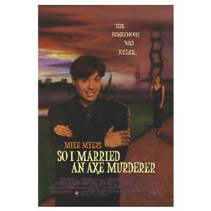 So I Married An Axe Murderer Original Movie Poster, 27 x 
