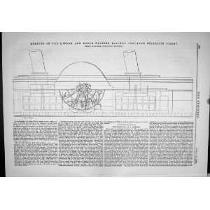   London Railway Company Steamship Plan Violet Laird