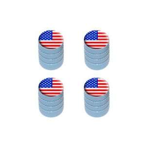  USA American Flag   United States Tire Rim Valve Stem Caps 
