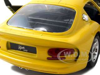 1996 DODGE VIPER GTS COUPE YELLOW 124 DIECAST MODEL  