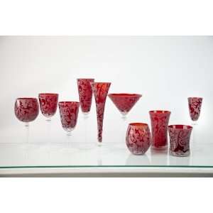  Skyros Designs Cordial Glass   Ruby: Patio, Lawn & Garden