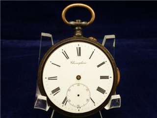   Antique Chronophone Vacheron Style Brevet Hour Repeater Pocket Watch