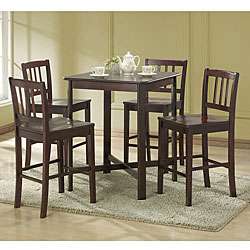 Forenza Solid Wood 5 piece Pub Table Set  Overstock