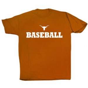 Texas Longhorns Toddler Bevo Baseball T Shirt:  Sports 