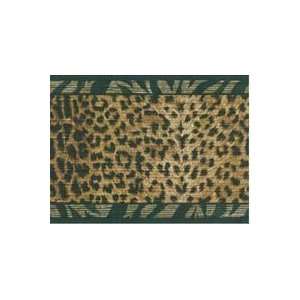  Leopard and Zebra Black and Brown Wallpaper Border: Home 