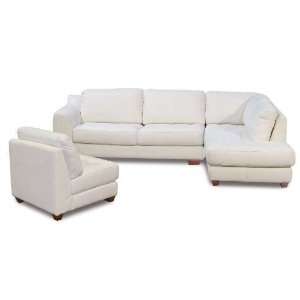   Sofa ZENRF3PCSECTW Zen Right Facing Chaise 3 Piece Sectional i: Home