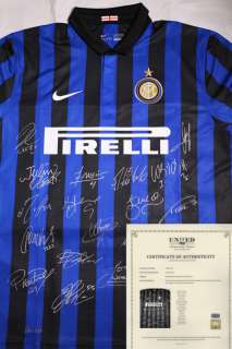 2012 Inter Milan signed shirt jersey Forlan Sneijder Milito Nagatomo 