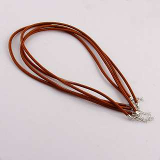 Chocolate Cord Rope Chain Thread Necklace Findings 5pcs  