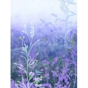 Eco Value Murals Small Wildflower Wall Mural In Purple  