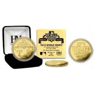 World Series 2010 Commemorative 24KT Gold Coin Everything 