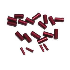 Origin8 Cable Ferrule & Tip Kit   Alloy, 4mm/5mm, Red  