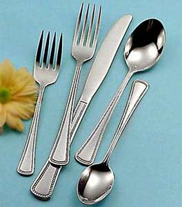Oneida NEEDLEPOINT Beaded Artistry knives, spoons, fork  