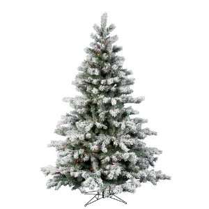 40 Flocked Aspen Christmas Tree LED 150 Multi color Lights 