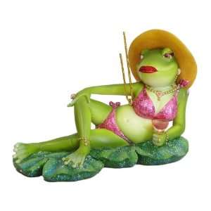 Lilly Frog Froggy Cutie Bathing Beauty Holiday Tiki Bar Christmas 