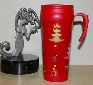   Coffee Tumbler 12 Ounce With Handle Christmas Travel Mug Holiday