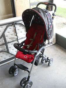 Combi Cosmo EX Stroller Used On Great Condition Black & Red  