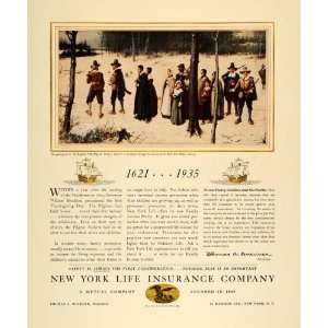  1935 Ad New York Life Insurance Company Thomas Buckner 