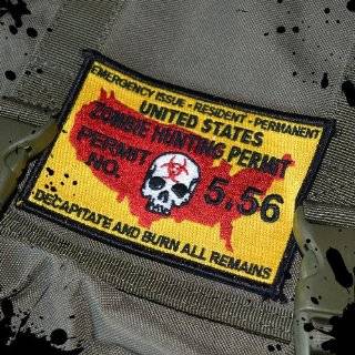 The official USA Made Tactical Zombie Hunting Permit Velcro Morale 