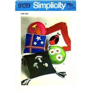  Simplicity 9139 Sewing Pattern Knife Edge Pillows Arts 