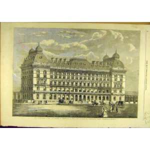   Grosvenor Hotel Building Basin Belgravia Old Print