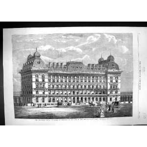  1860 Grosvenor Hotel Architecture Basin Belgravia Antique 