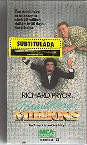   MILLIONS VHS SUBTITLED NEW SEALED SPANISH RICHARD PRYOR JOHN CANDY