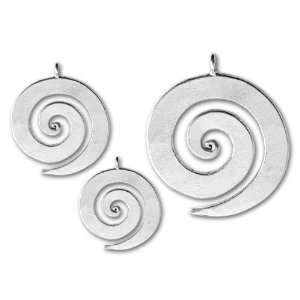  Small, Medium, and Large Simple Spiral Pendant Mix (3 Pack 