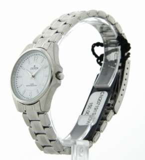 Croton Womens Stainless Steel Dress Watch Black / White  