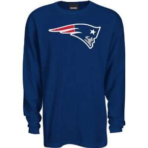   England Patriots Logo Premier Navy Long Sleeve Thermal Shirt Sports