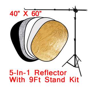 IN 1 PHOTO STUDIO REFLECTOR STAND HOLDER KIT 40 x60 847263088563 