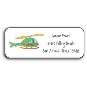  Kelly Hughes Designs   Address Labels (Helicopter) Office 