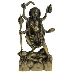 Hindu Goddess Kali Brass Sculpture 