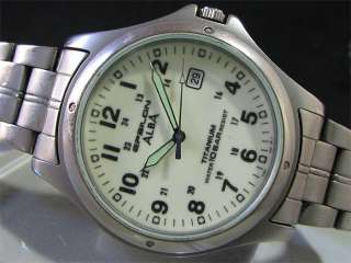 Japan 1993 SEIKO ALBA Quartz watch [EPSILON] Titanium  