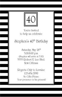30 40 50 BIRTHDAY PARTY THEME INVITATION  