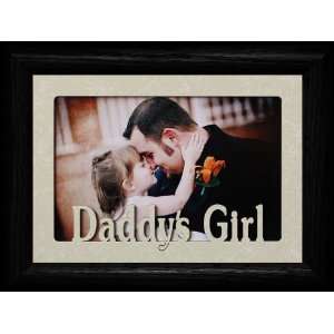  5x7 DADDYS GIRL ~ Landscape Cream Mat with BLACK Picture 
