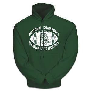  Michigan State Spartans NCAA 1965 10 oz. Hooded Sweatshirt 