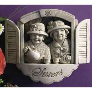  Cast Stone FOREVER SISTERS Older Women Window COLLECTIBLE 