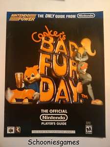 Conkers Bad Fur Day Official Strategy Guide Nintendo N64  